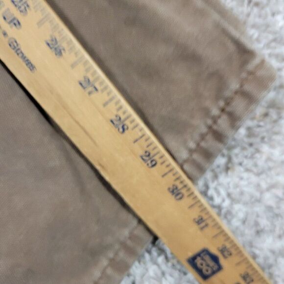 Dickies Carpenter Jeans Mens 44x30 Brown Denim Utility Workwear Distressed Marks - Picture 5 of 9
